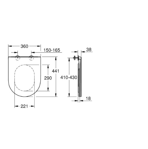 Bau Ceramic WC-seat soft close
