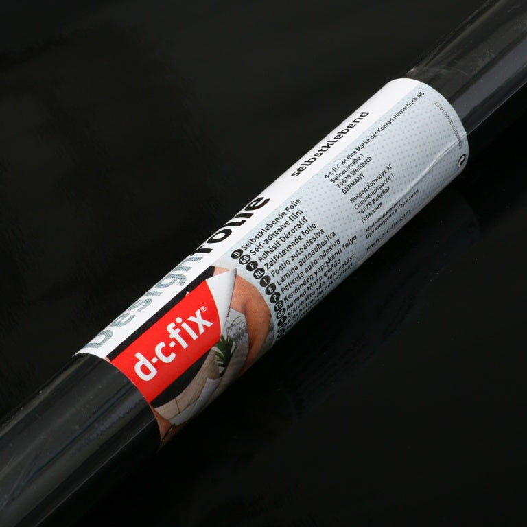 d-c-fix® Self Adhesive Film - Glossy Black 90cm x 2.1m