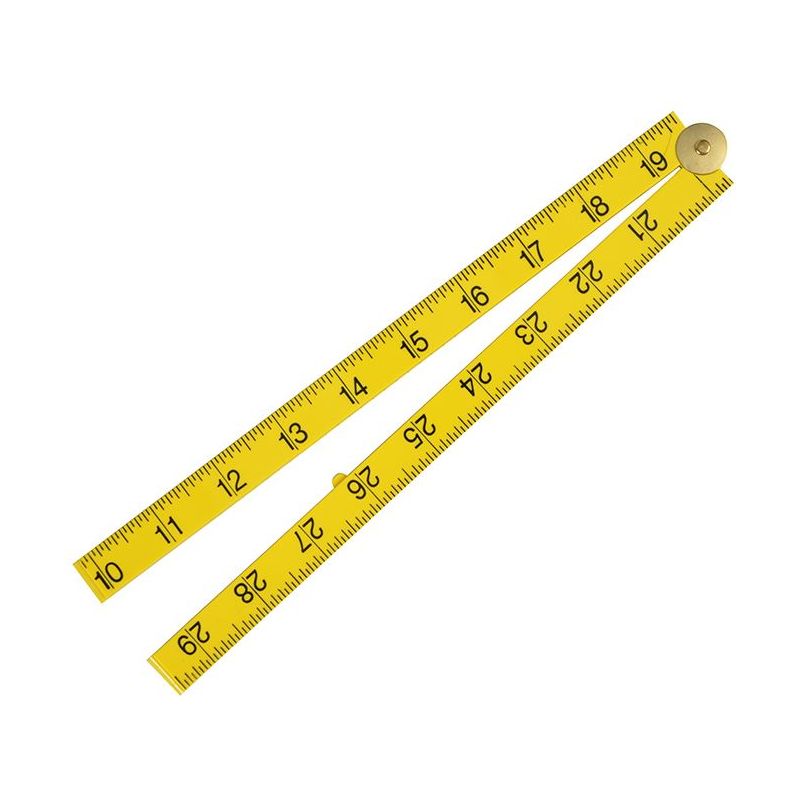 Fisco Yellow ABS Nylon Rule 1m / 39in Fisco - RockBottom Northampton