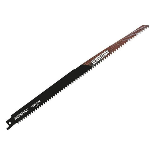 Faithfull S1411DF Bi-Metal Sabre Saw Blade Demolition 300mm 6 TPI (Pack of 5) Faithfull - RockBottom Northampton