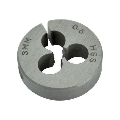 Faithfull HSS Straight Flute Split Die M3 x 0.5, 13/16in OD Faithfull - RockBottom Northampton