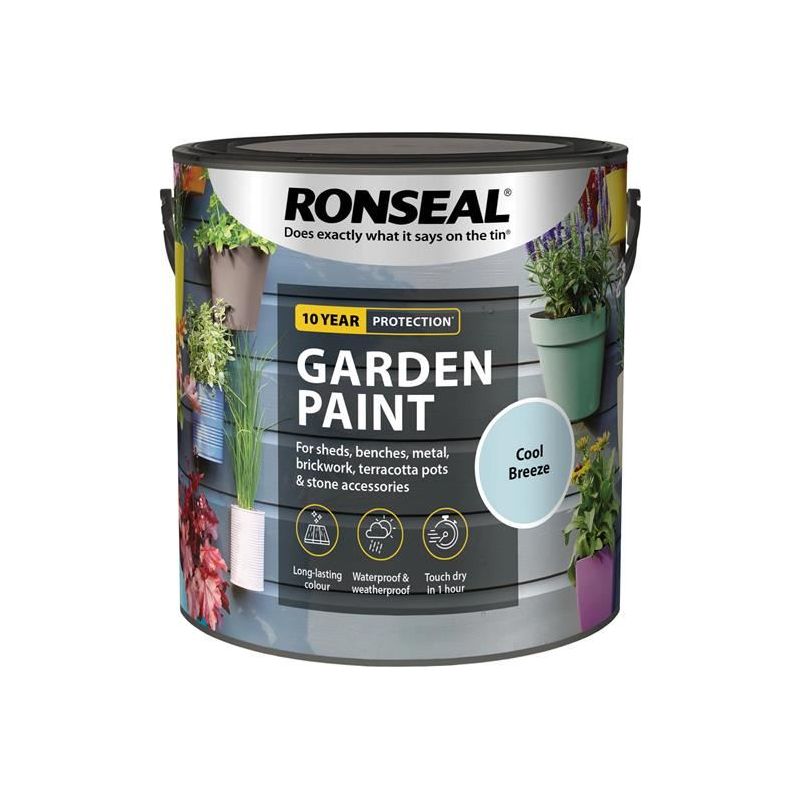 Ronseal Garden Paint Cool Breeze 2.5 litre Ronseal - RockBottom Nothampton