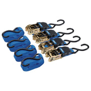 Draper 92771 Ratchet Tie Down Straps, 4.5m x 25mm, 225kg (4 Piece)
