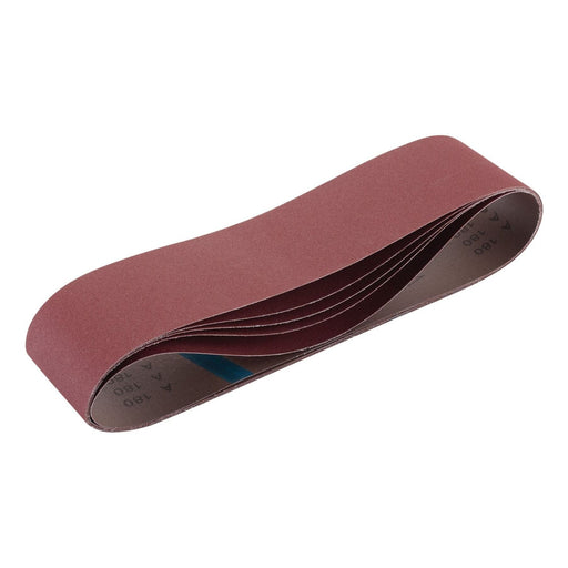 Draper 09272 Cloth Sanding Belt, 100 x 915mm, 180 Grit (Pack of 5)
