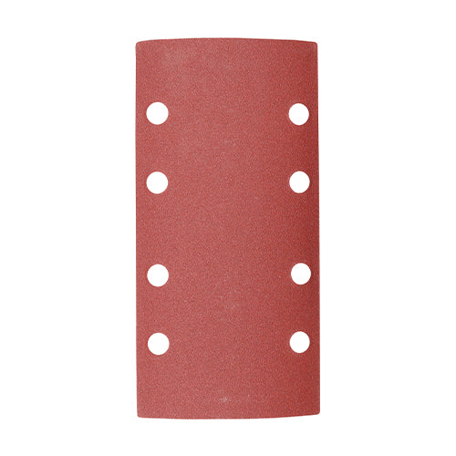 TIMCO 1/3 Sanding Sheets 80 Grit Red Punched
