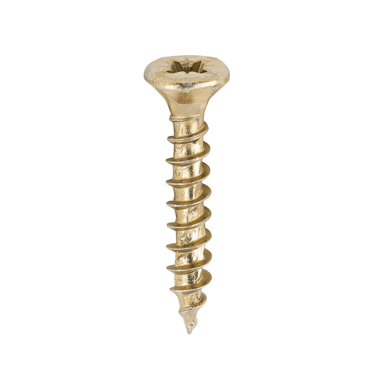 TIMCO Velocity Premium Multi-Use Countersunk Gold Woodscrews — Box