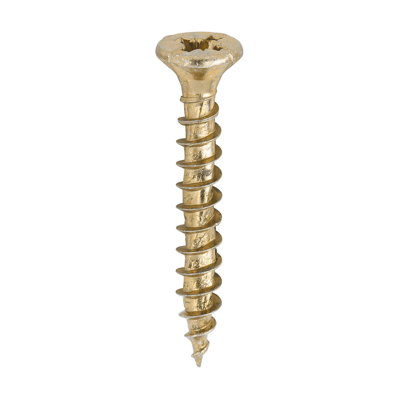 TIMCO Velocity Premium Multi-Use Countersunk Gold Woodscrews — Box
