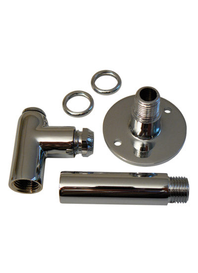 Chrome restrictor elbow kit 4"x 8mm