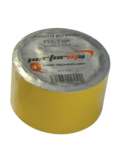 PVC tape 50mm x 33m yellow
