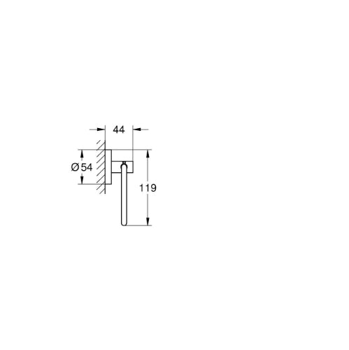 Toilet Paper Holder wo cver Brushed Warm