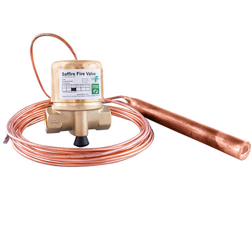SAFFIRE 1/4" remote fire valve 90deg 6m