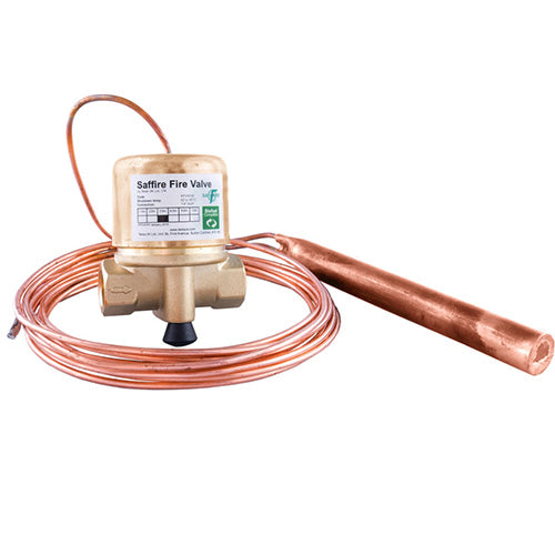 SAFFIRE 1/4" remote fire valve 90deg 6m