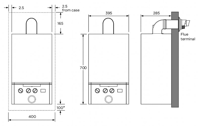 IDEAL Exclusive Combi Boiler & Clock 30kw