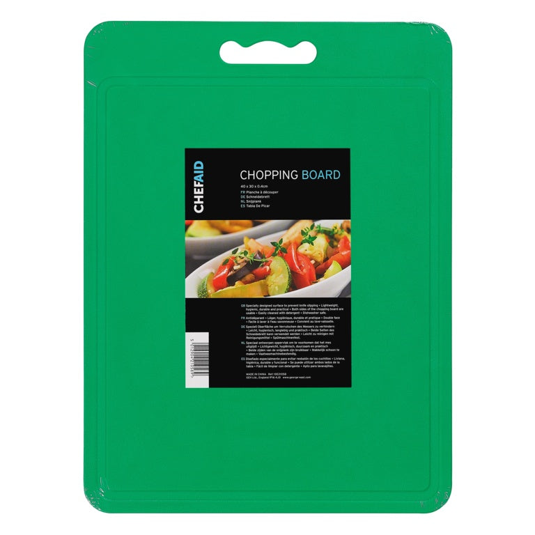 Chef Aid Poly Chopping Board 40 x 30cm Green