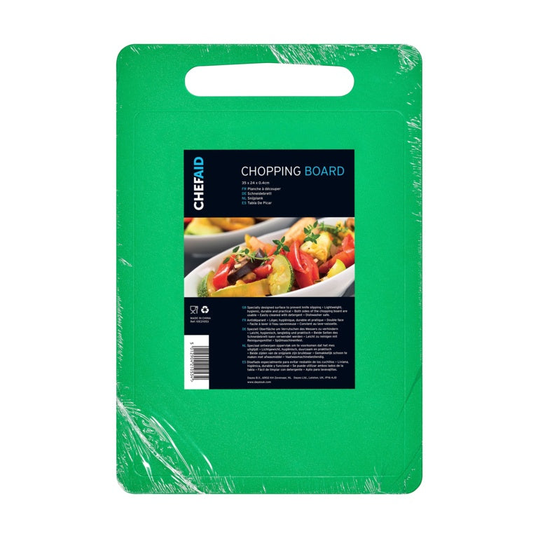 Chef Aid Poly Chopping Board 35 x 25cm Green