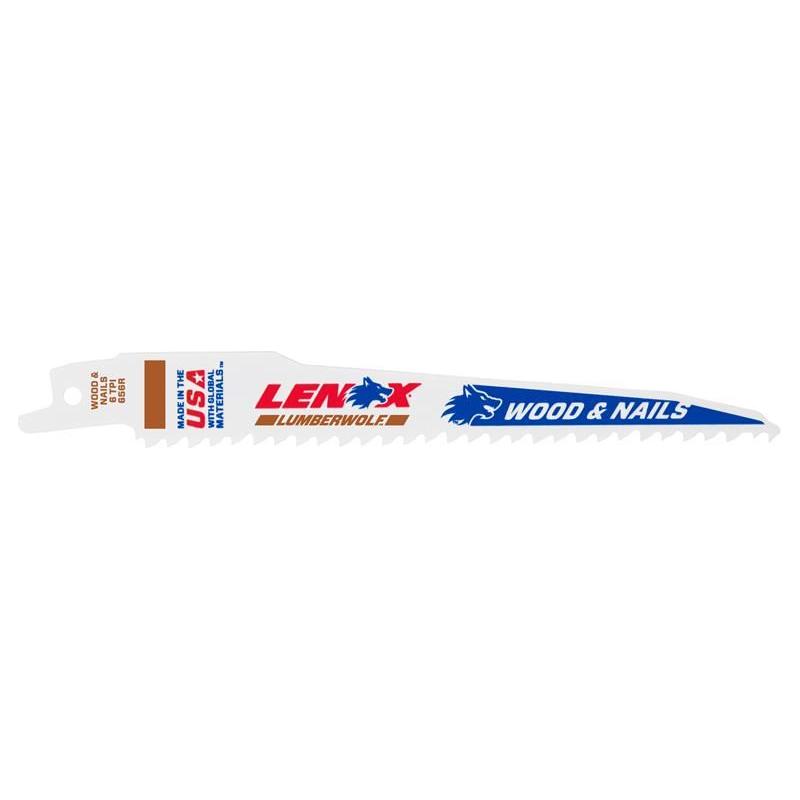 Lenox LumberWolf Reciprocating Saw Blade 152 x 19 x 1.3mm 6 TPI (Pack 5) LENOX - RockBottom Northampton