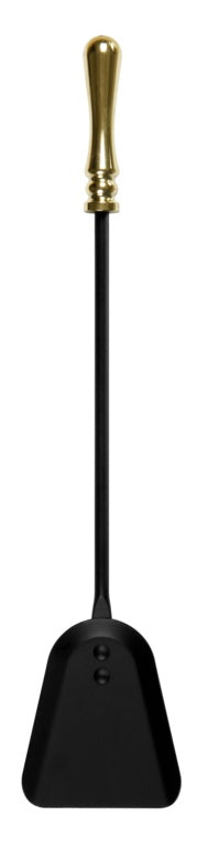 Hearth & Home Black Companion Set With Round Base / Brass Handles 5 Piece 19"