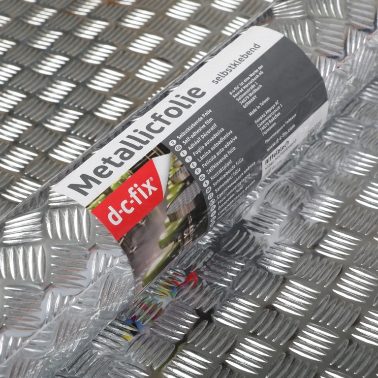 d-c-fix® Self Adhesive Film - Chequer Plate 45cm x 1.5m