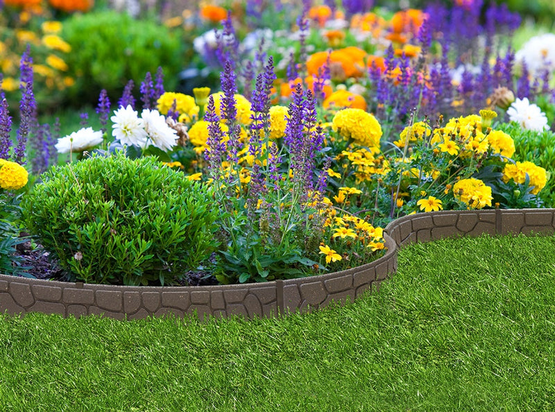 Primeur Ultra Curve Border 9cm Stone Earth