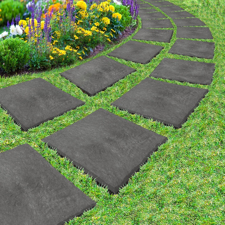 Primeur Square Stomp Stone Graphite 3x30x30cm