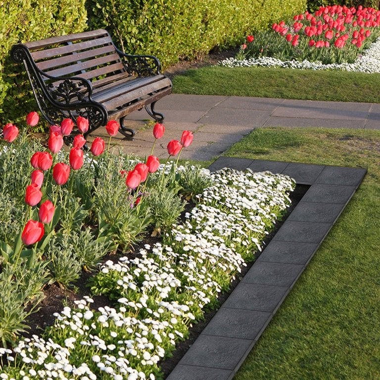 Primeur Square Stomp Stone Graphite 3x30x30cm