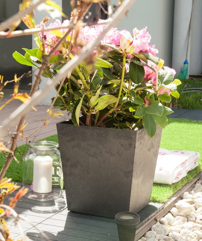 Primeur Sonata Planter 33cm Steel Grey