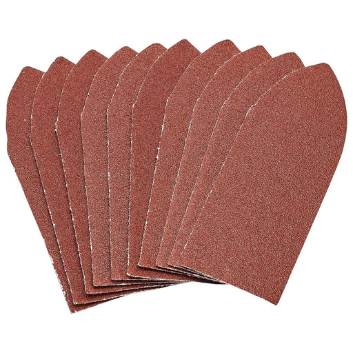 Draper 99262 Hook and Loop Aluminium Oxide Sanding Sheets, 32 x 92mm, 120 Grit (Pack of 10)