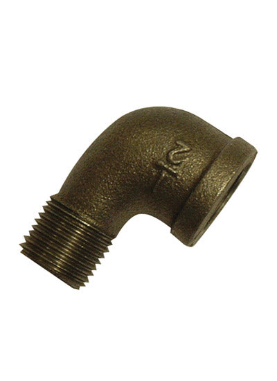 BM092 black malleable 90 degree elbow MxF 1.1/2"