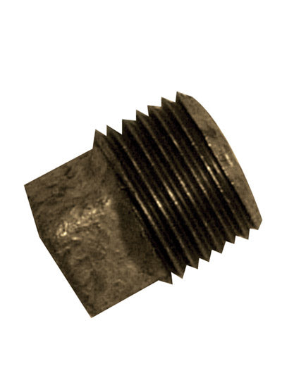 BM291 black malleable plain plug 2"