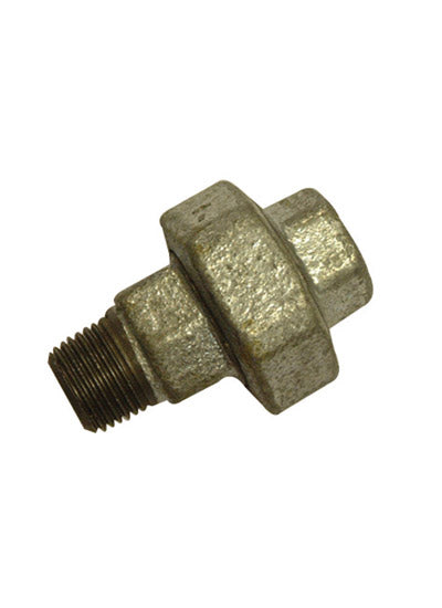 GM341 galvanised malleable straight union MxF 3/4"