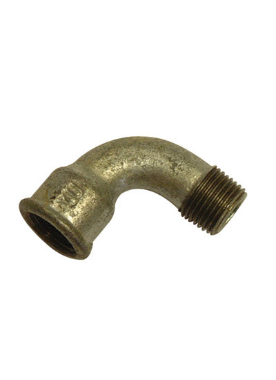 GM092 galvanised malleable 90 degree elbow MxF 1.1/4"