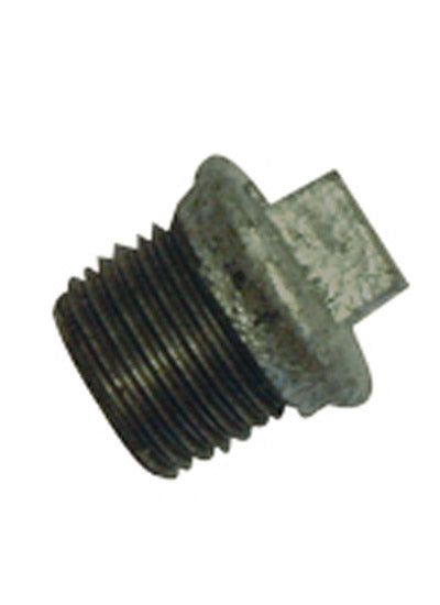 GM290 galvanised malleable flanged plug 2"