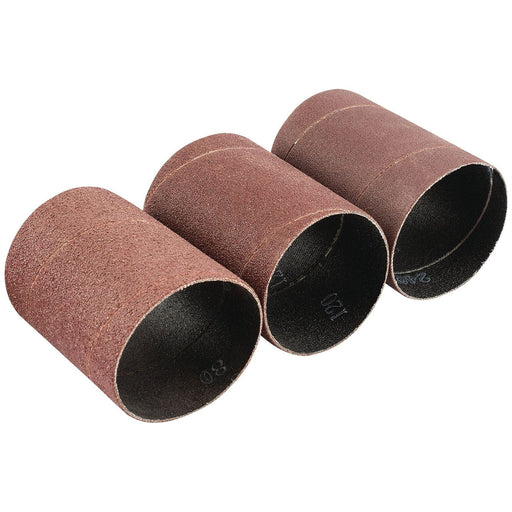Draper 93358 Assorted Grit Aluminium Oxide Sanding Sleeves, 45 x 60mm (Pack of 3)