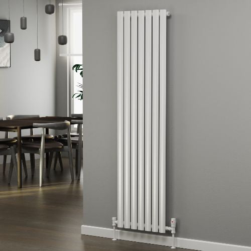 Alina Designer Radiator 1800x413mm Single White