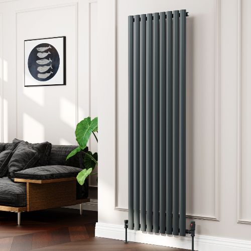 Alina Designer Radiator 1800x413mm Single Anthracite