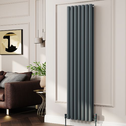 Alina Designer Radiator 1800x413mm Double Anthracite