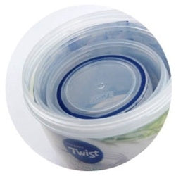 Locknlock Round Food Storage Containers with Twist Lids 150ml (77 x 58mm)