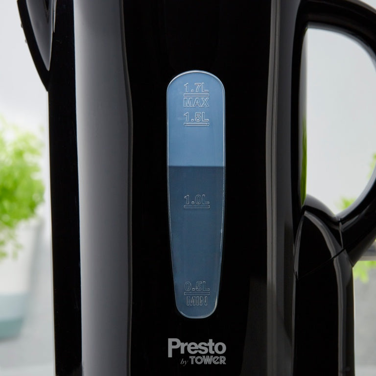 Tower Presto 1.7L Electric Kettle Black 2200w