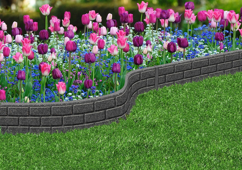 Primeur Ultra Curve Border Bricks 15cm Grey