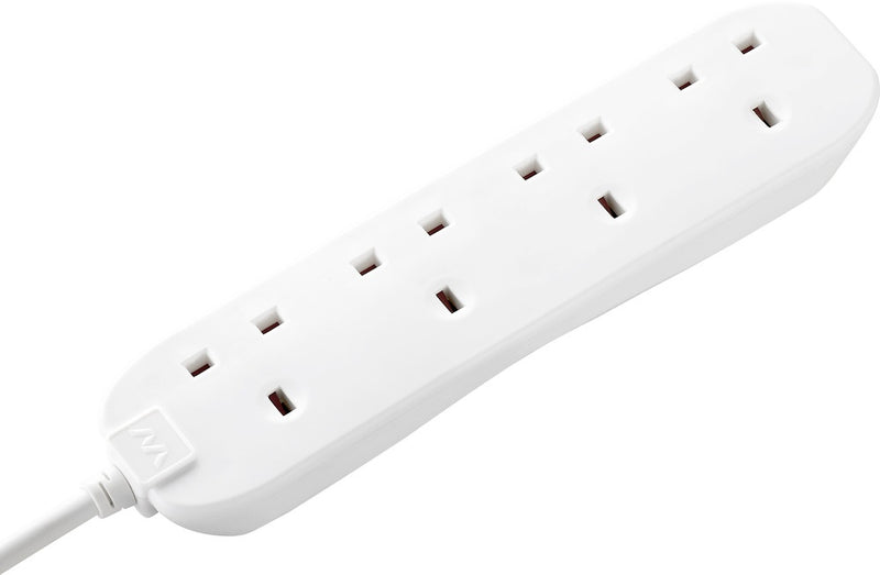 Masterplug 4 Gang Extension Lead With 1m Cable 13 amp