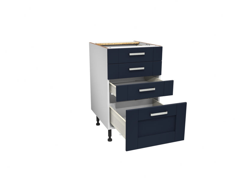 Gower Rapide+ Verona Navy 4 Drawer Base Unit 500mm