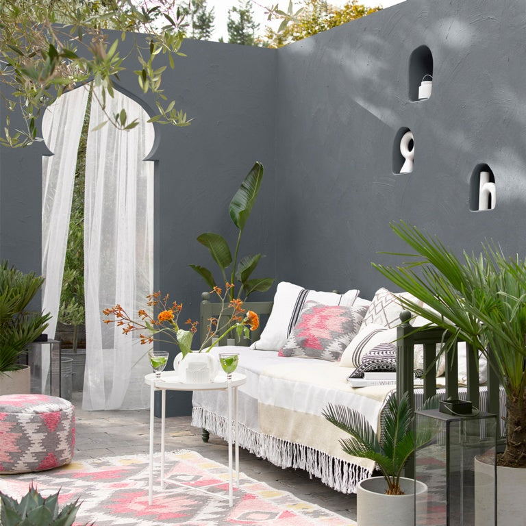 Sandtex Smooth Masonry Paint 10L Slate Grey
