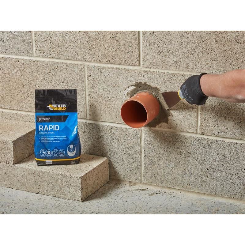 Everbuild Sika Jetcem Rapid Set Cement 12kg (2 x 6kg Pack) Everbuild Sika - RockBottom Northamptin