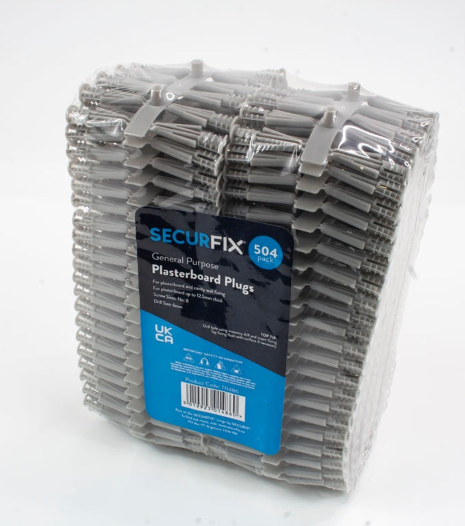 Securfix General Purpose Plasterboard Plugs 504 Pack