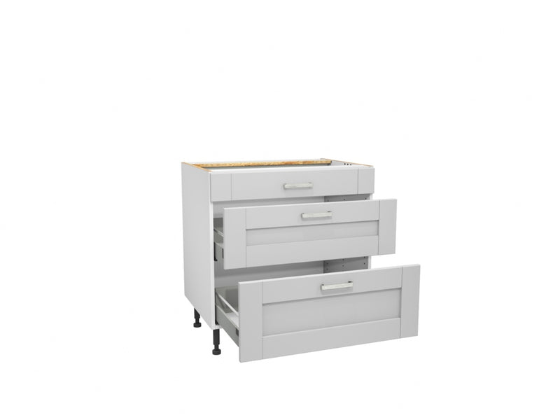 Gower Rapide+ Verona Grey 3 Drawer Pack 800mm