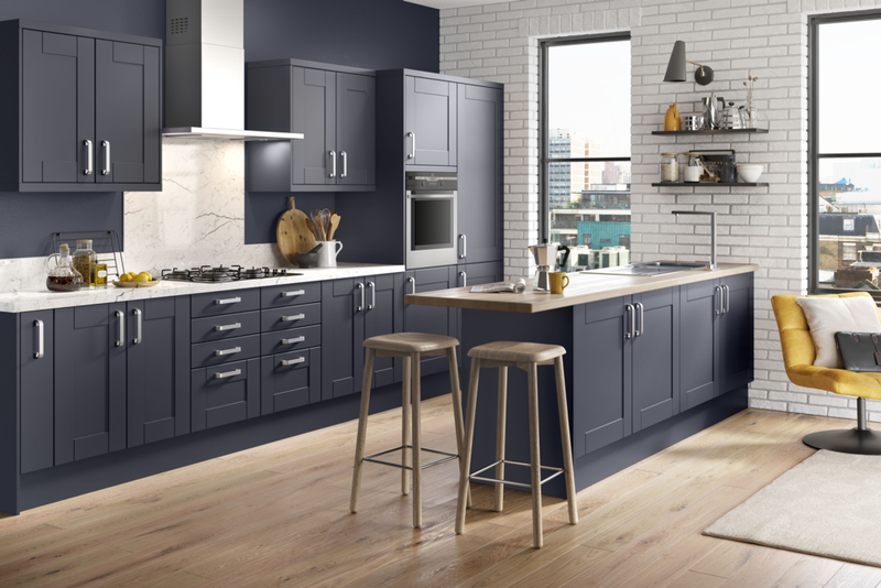 Gower Rapide+ Verona Navy Larder Door 1244mm x 300mm