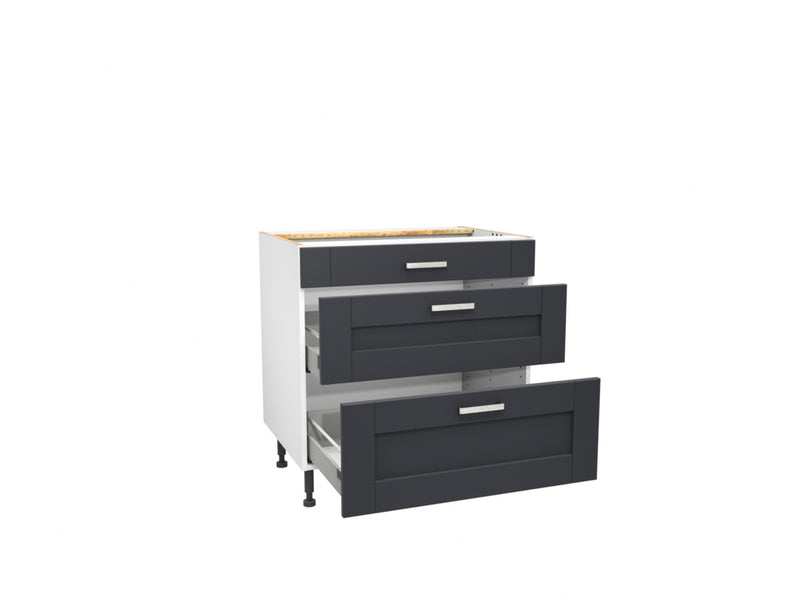 Gower Rapide+ Verona Navy 3 Drawer Pack 800mm