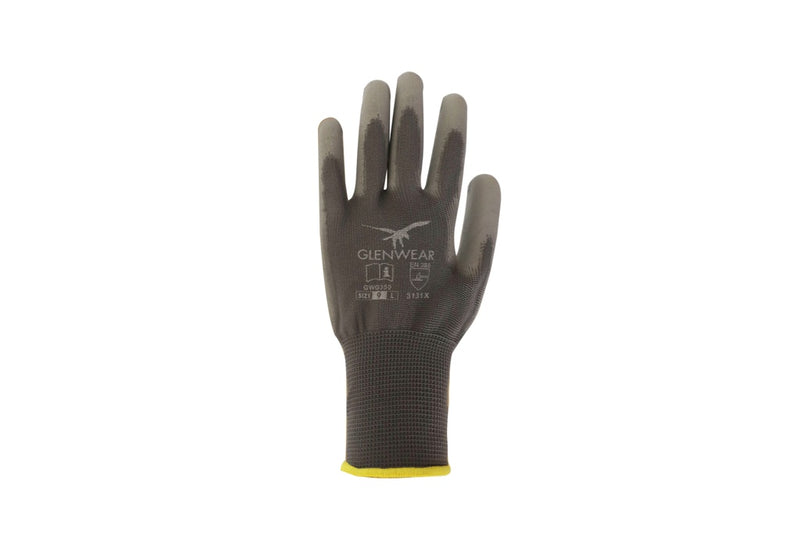 Glenwear Grey PU Glove Large