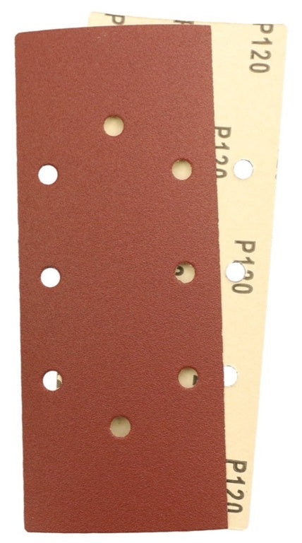 Abracs Orbital Clamped Sander Sheets With Holes 93mm x 230mm 120g