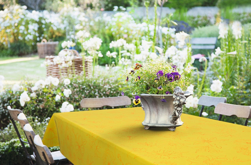 d-c-fix® Manhattan Tablecloth - Palmas Yellow 20m Roll x 140cm